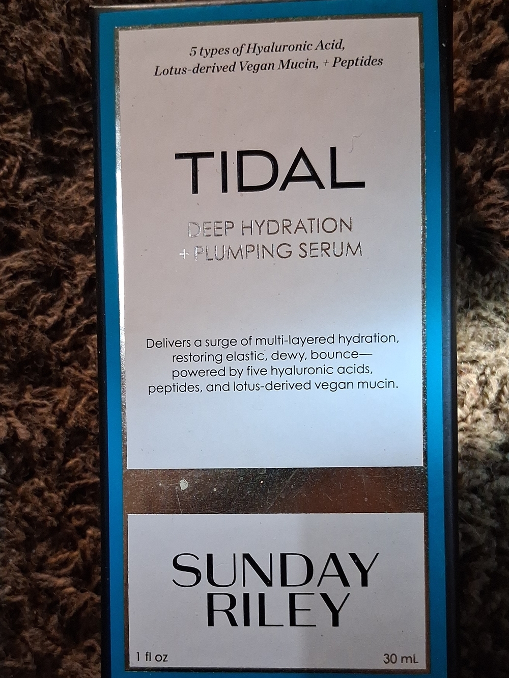SUNDAY RILEY Tidal Deep Hydration + Plumping Serum FULL SIZE 1oz